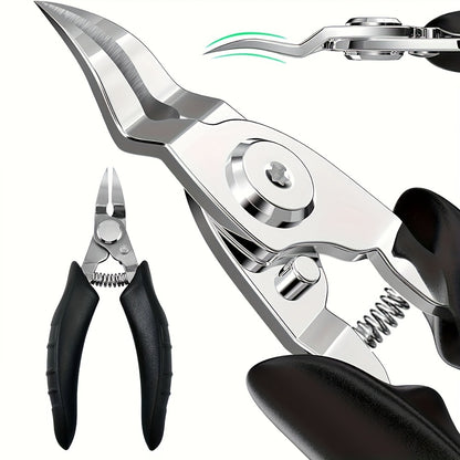 Precision nail clippers for ingrown and curly nails