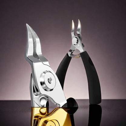 Precision nail clippers for ingrown and curly nails