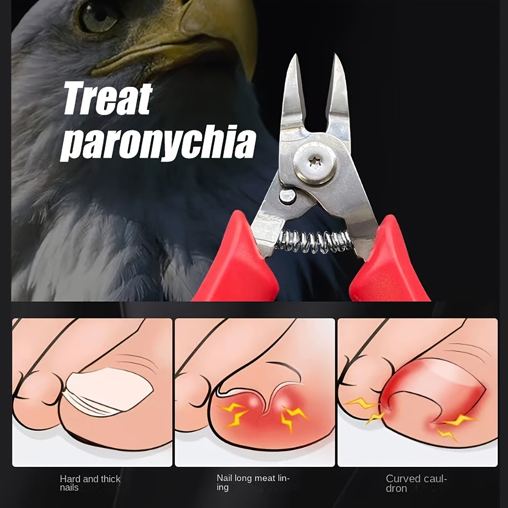 Precision nail clippers for ingrown and curly nails