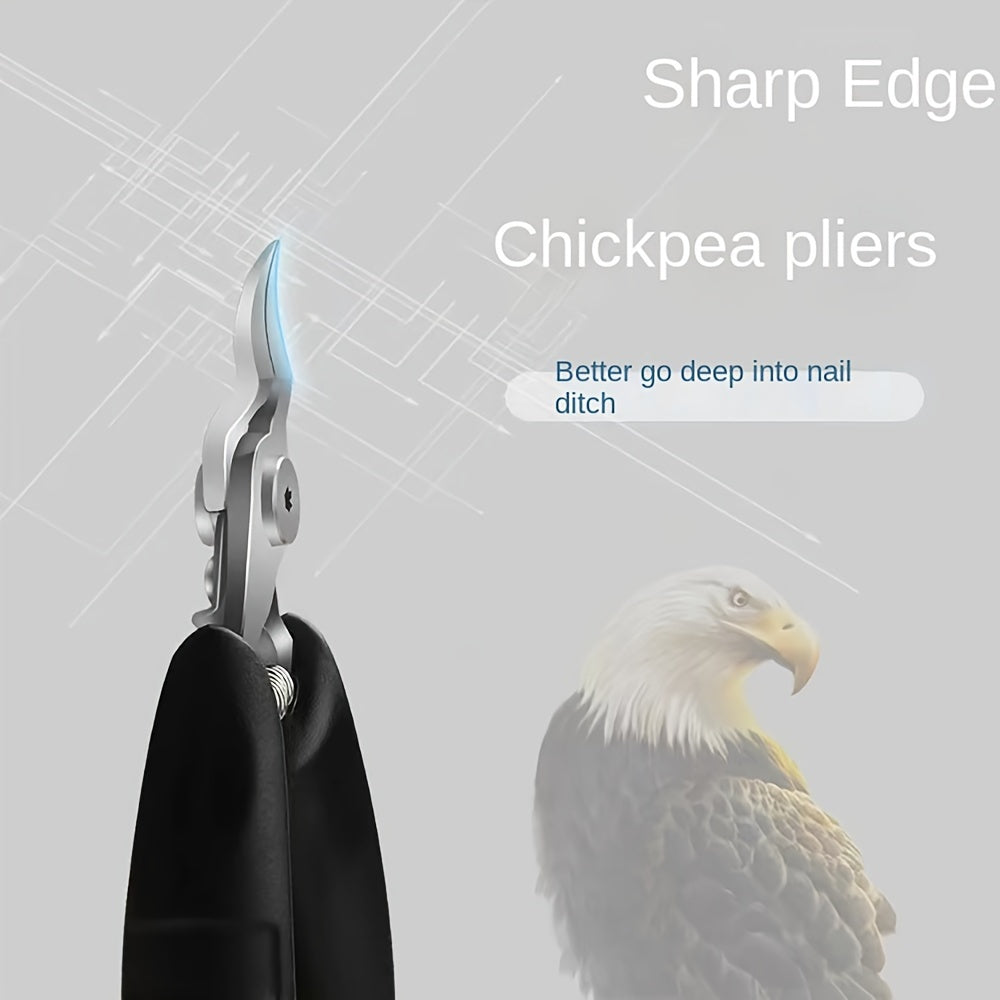 Precision nail clippers for ingrown and curly nails