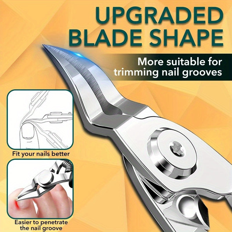 Precision nail clippers for ingrown and curly nails