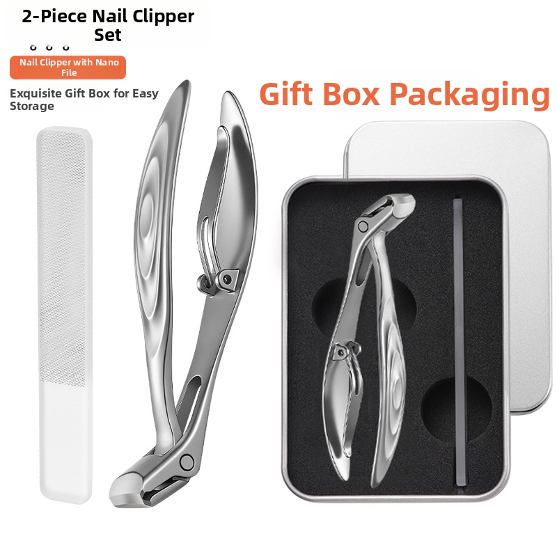 Long Handled Curved Head Nail Clippers with Catcher