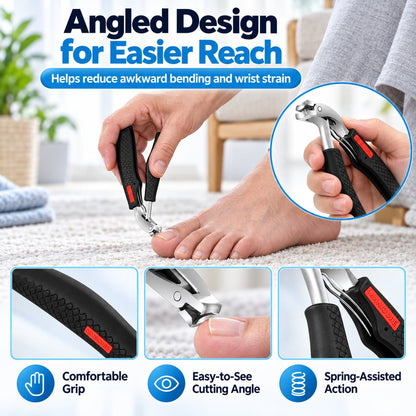 Toenail Clippers for Seniors – Heavy-Duty Thick Toenail Care Kit