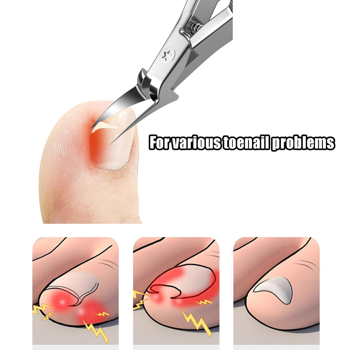 Toe Thick Nail Clippers for Men and Seniors
