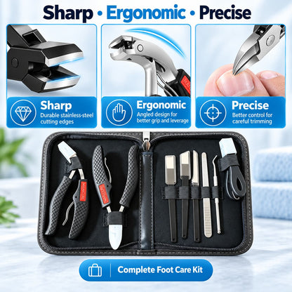 Toenail Clippers for Seniors – Heavy-Duty Thick Toenail Care Kit