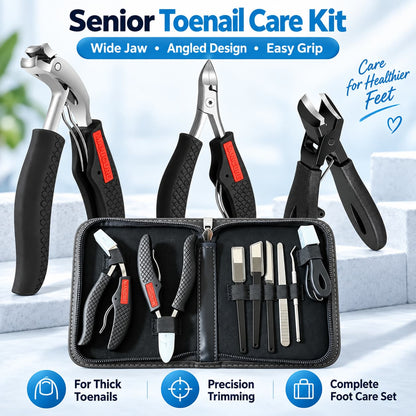 Toenail Clippers for Seniors – Heavy-Duty Thick Toenail Care Kit