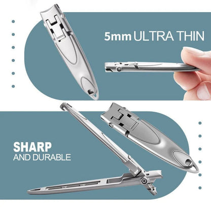 🎁Multifunctional Splash-proof Ultra-thin Portable Nail Clippers