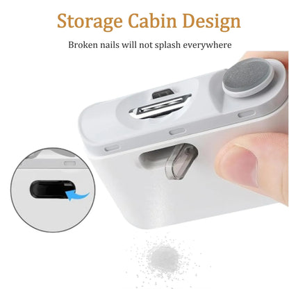 2 in 1 Electric Automatic Nail Clipper Trimmer