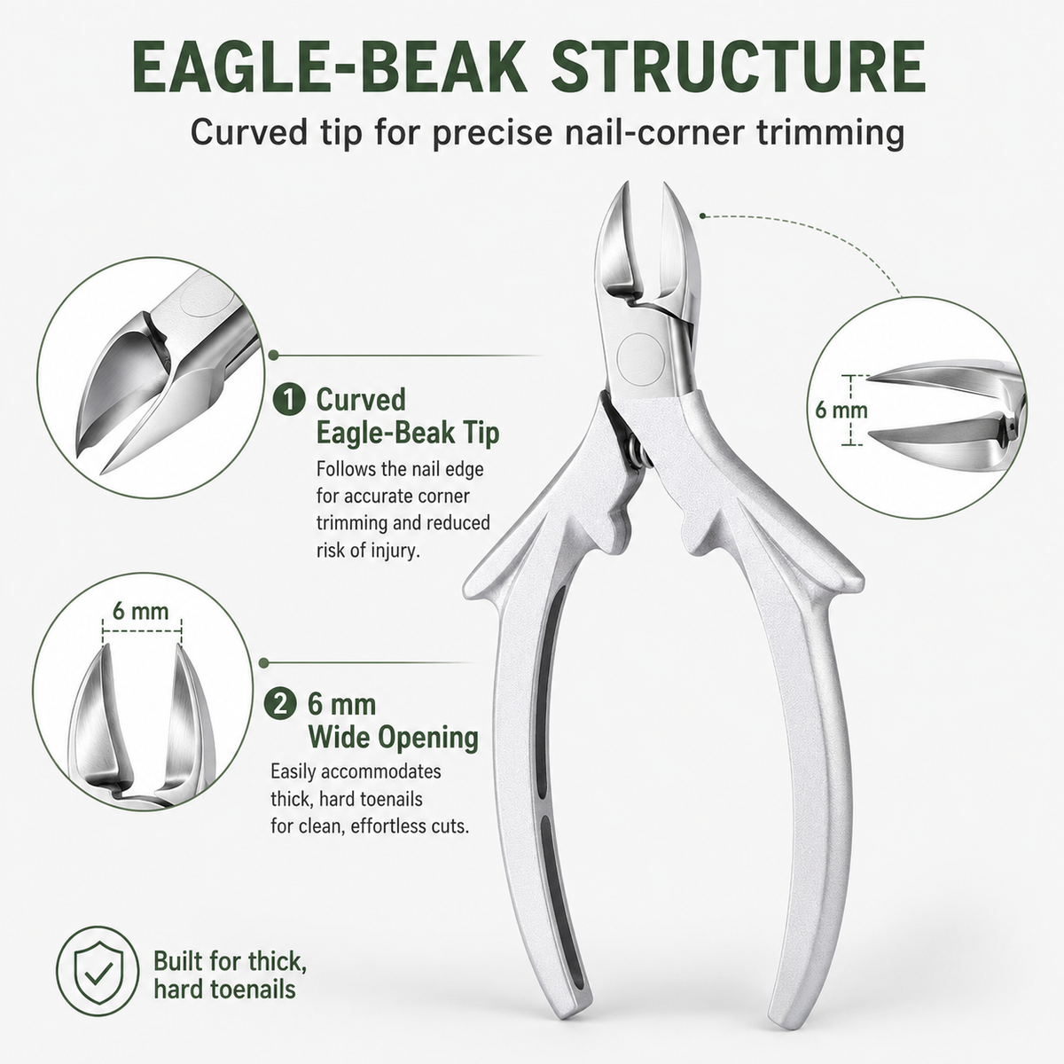 Eagle-Beak Precision Nail Clipper Set 🦅